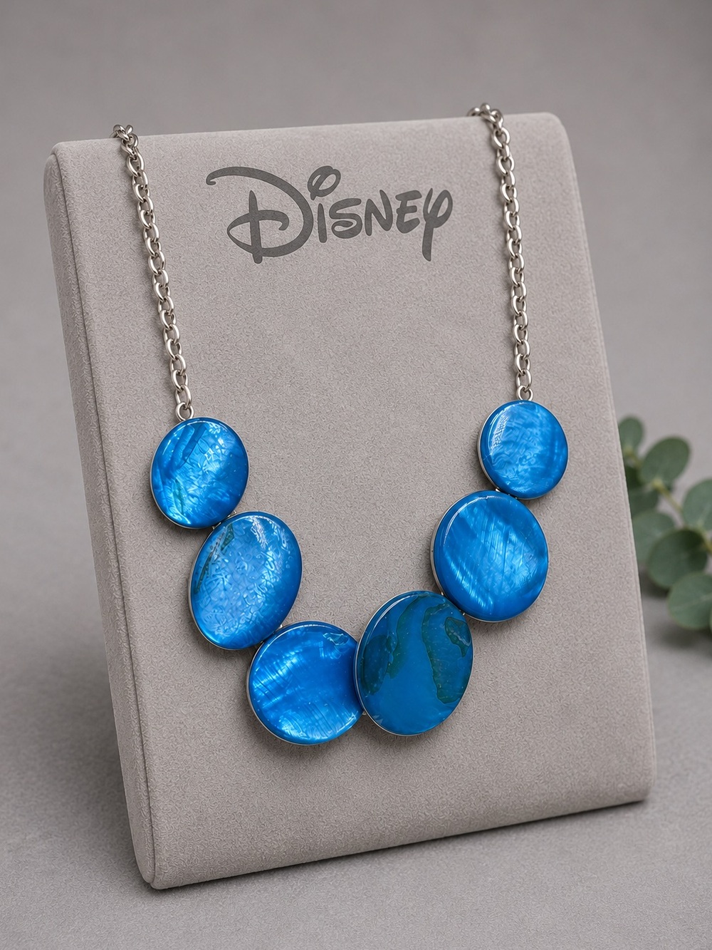 Disney Blue Statement Necklace – (BR1616/3ov)